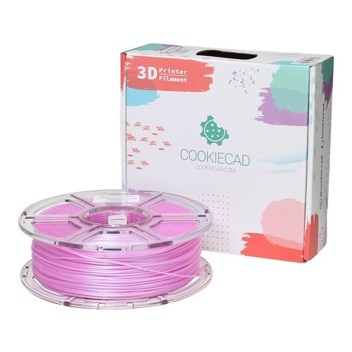 Cookiecad 1.75mm PLA 3D Printer Filament Single Color 1.0 kg (2.2 lbs.) Spool - Lavender E — vista 1