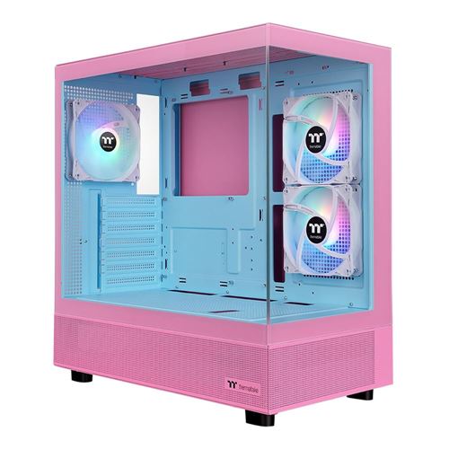 Thermaltake View 270 Plus TG Tempered Glass ATX Mid-Tower Computer Case - Bubble Pink — vista 1