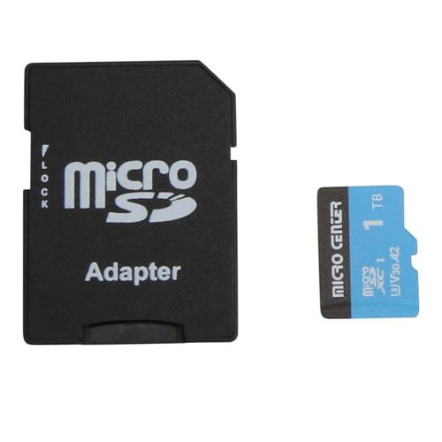 Micro Center 1TB Performance microSDXC Class 10 / UHS-I / U3 / V30 / A2 Flash Memory Card  — vista 1