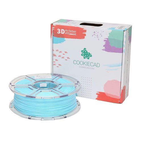 Cookiecad 1.75mm Blue Chip (Pale Blue Marble) PLA 3D Printer Filament - 1kg Spool (2.2 lbs — vista 1