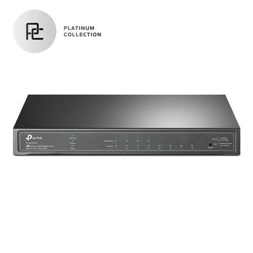 TP-LINK JetStream 8-Port Gigabit Smart Switch with 4-Port PoE — vista 1