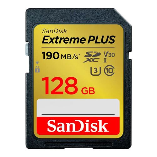 Sandisk 128GB Extreme PLUS UHS-I SD Card — vista 1