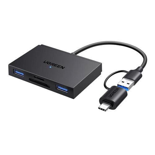 UGreen USB-A/C SD/TF + 2A HUB — vista 1