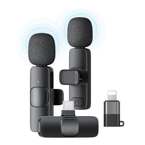 Professional Wireless Lavalier Microphone — vista 1