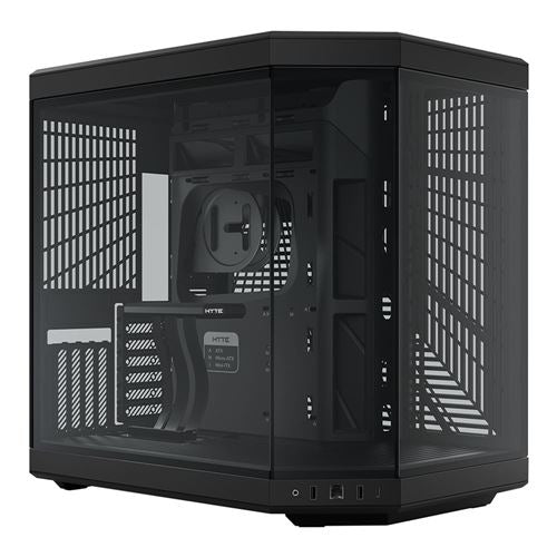 HYTE Y70 Dual Chamber Tempered Glass ATX Mid-Tower Computer Case - Black — vista 1
