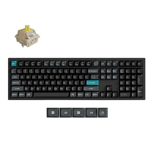 Keychron Q6 Ultra 8K Swappable RGB Backlight Banana Switch Knob Version - Black — vista 1
