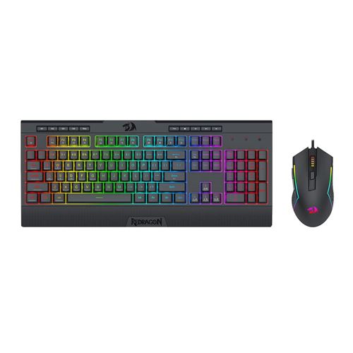 Redragon Wired Keyboard and Mouse Combo - Black — vista 1