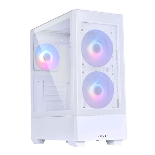 Lian Li Lancool 205 Mesh Type C Tempered Glass ATX Mid-Tower Computer Case - White — vista 1