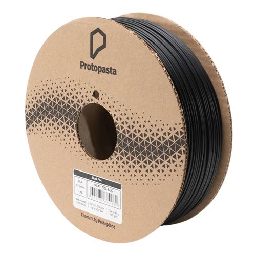 Proto-Pasta 1.75mm Basic PLA+ 3D Printer Filament 1.0 kg (2.20 lbs.) Cardboard Spool - Bla — vista 1