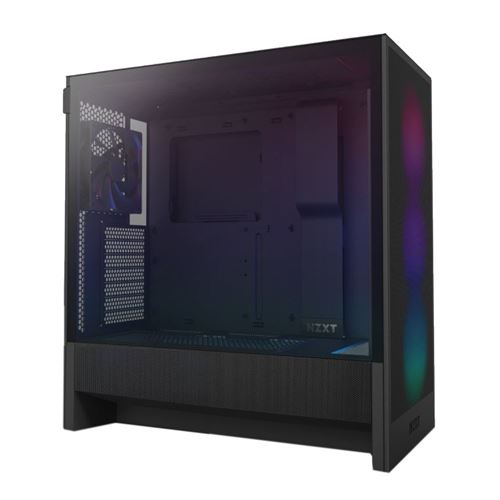 NZXT H5 Flow (2024) RGB Tempered Glass ATX Mid-Tower Computer Case - Black — vista 1