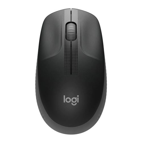 Logitech M190 Full-Size Wireless Mouse - Charcoal — vista 1