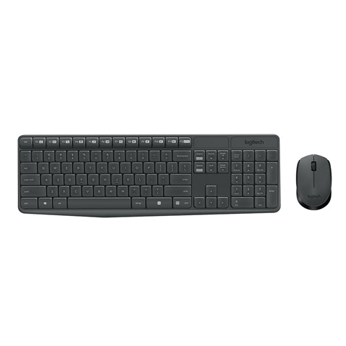 Logitech MK235 Wireless Keyboard & Mouse Combo - Gray — vista 1