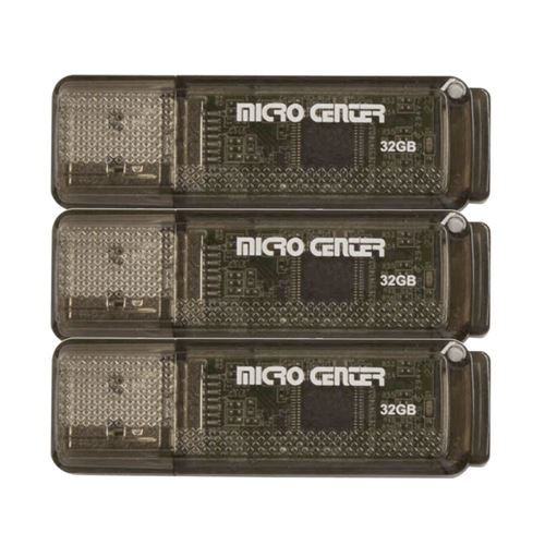 Micro Center 32GB SuperSpeed USB 3.1 Flash Drive - Brown (3-Pack) — vista 1
