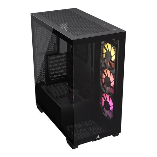 Corsair 3500X RS-R ARGB Tempered Glass ATX Mid-Tower Computer Case - Black (NAUTILUS RS AI — vista 1