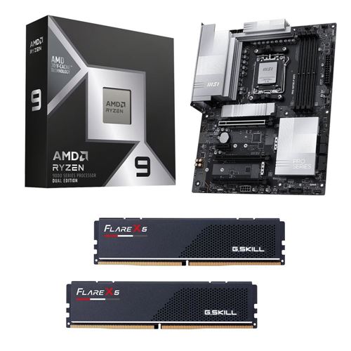 AMD Ryzen 9 9950X3D2, MSI X870E-P PRO WiFi AM5, G.Skill Flare X5 Series 32GB DDR5-6000 Kit — vista 1