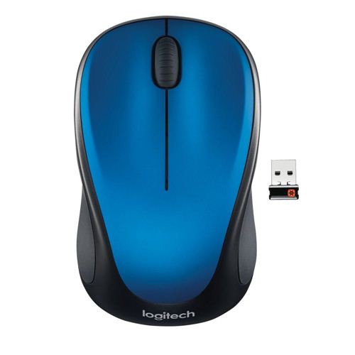 Logitech M317 Wireless Mouse - Steel Blue — vista 1