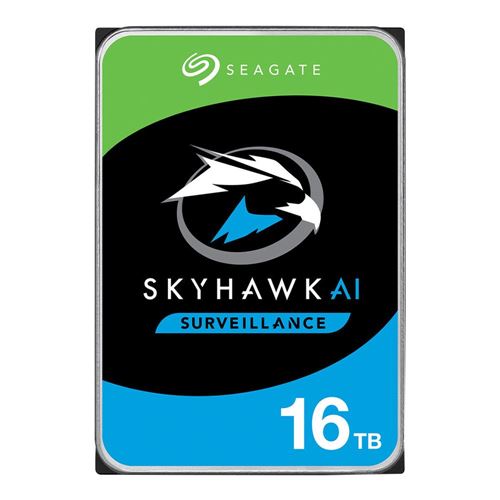 Seagate SkyHawk AI 16TB 7200 RPM SATA III 6Gb/s 3.5" Internal CMR Surveillance Hard Drive — vista 1