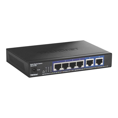 Trendnet 6-Port Multi-Gig Unmanaged Network Switch — vista 1