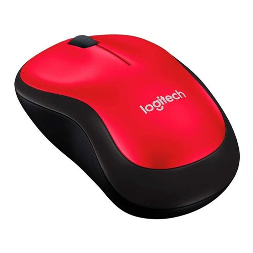 Logitech Wireless Mouse M185 - Red — vista 1