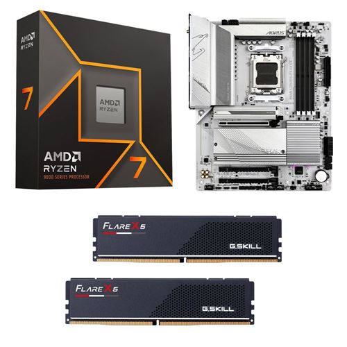 AMD Ryzen 7 9700X, Gigabyte B650 Aorus Elite AX Ice AM5, G.Skill Flare X5 Series 32GB DDR5 — vista 1