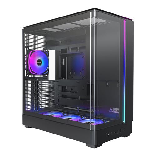 Montech KING 45 PRO Tempered Glass ATX Mid-Tower Computer Case - Black — vista 1