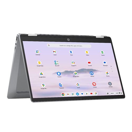 HP Chromebook Plus x360 14b-cd0006nr 14" 2-in-1 Laptop Computer - Meteor Silver
 Intel Cor — vista 1