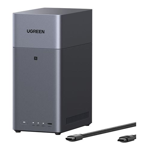 UGreen DH2300 NASync 2-Bay Diskless NAS with HDMI Cable — vista 1