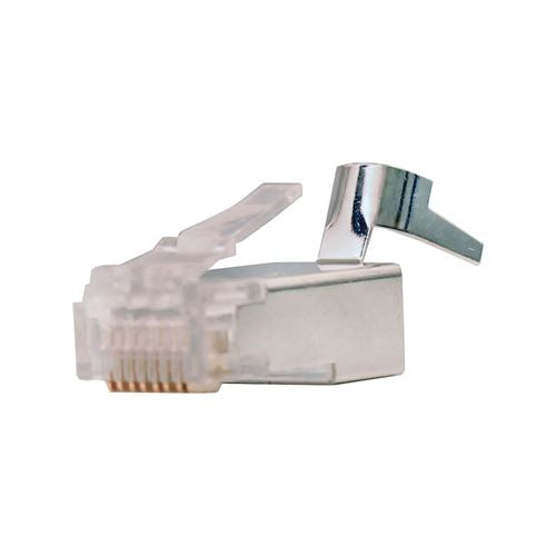 Vertical Cable 012-021-100 Shielded CAT6 RJ45 Plug (100 Pack) — vista 1