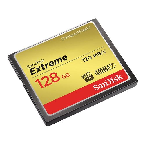 Sandisk 128GB Extreme CompactFlash VPG-20/UDMA 7 Flash Memory Card — vista 1