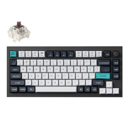 Keychron Q1 Max Hot Swappable RGB Backlight Wireless Keyboard - Black
 Gateron Jupiter Bro — vista 1