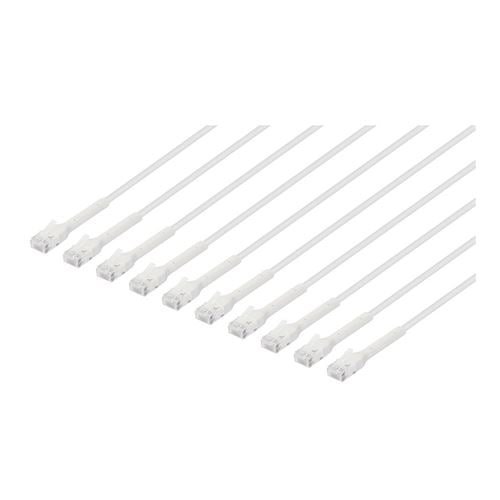 Intellinet Cat6 Stranded U/UTP FlexiBoot Slim Network Ethernet Cable 10Ft. 10-Pack-White — vista 1