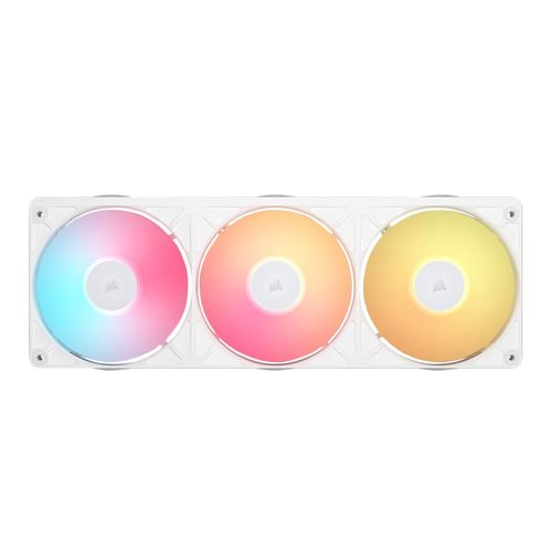 Corsair iCUE LINK RX360 II Unified Frame RGB 360mm Magnetic Dome Case Fan - White — vista 1