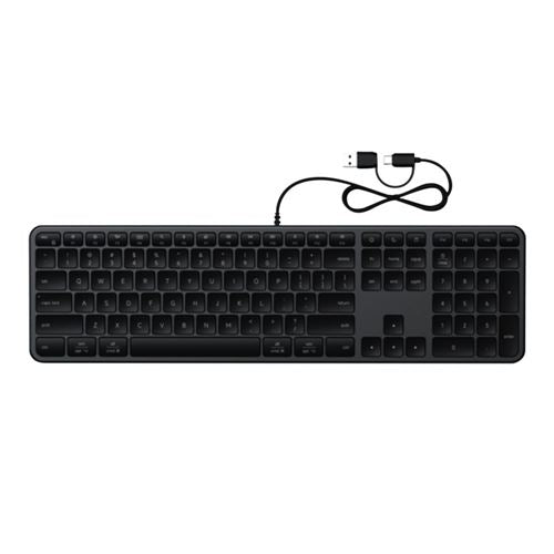 Satechi Slim LX3 Wired Keyboard - Black — vista 1