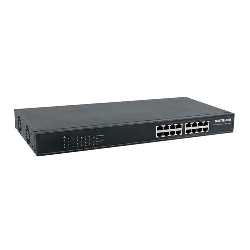 Intellinet 16-Port Gigabit Ethernet PoE+ Switch — vista 1