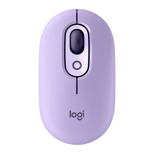 Logitech POP Mouse with emoji- Cosmos — vista 1