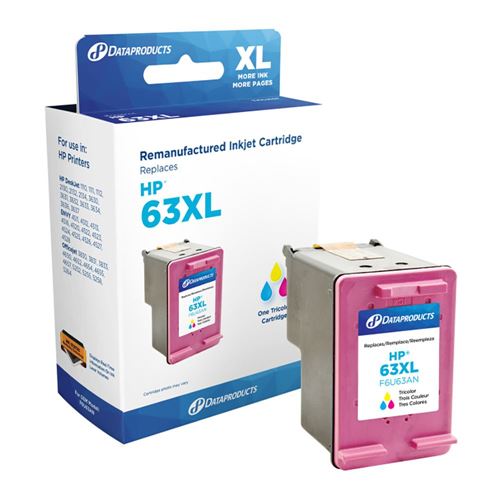 Dataproducts Remanufactured HP 63XL Tri-color Ink Cartridge
 330 page yield. (Meets or exc — vista 1