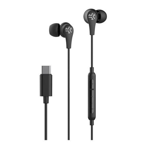 JLab JBuds Pro USB-C Wired Earbuds - Black — vista 1