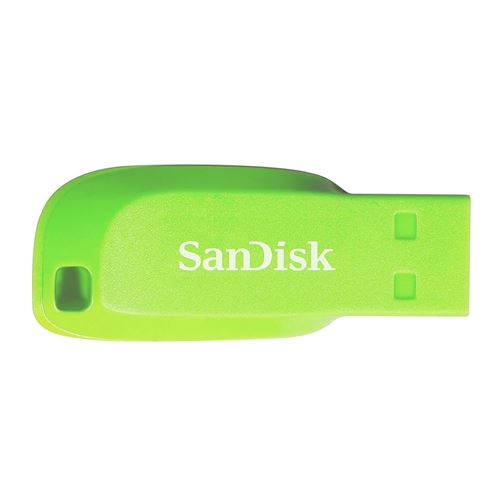 Sandisk 32GB Cruzer Blade SuperSpeed+ USB 2.0 Flash Drive - Electric Green — vista 1