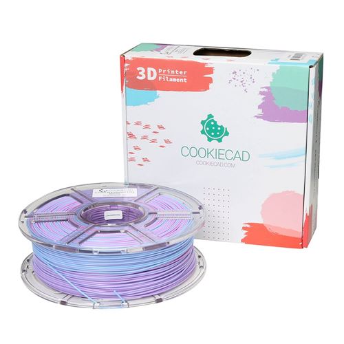 Cookiecad 1.75mm Unicorn (Rainbow Transition) PLA 3D Printer Filament - 1kg Spool (2.2 lbs — vista 1