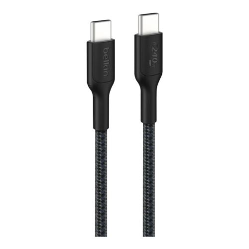 Belkin BoostCharge USB Type-C to USB Type-C 240W 2.0 Cable (Black) - 1 Meter — vista 1