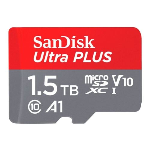 Sandisk Ultra Plus 1.5TB microSDXC/ UHS-1 Class 10 Flash Memory Card w/ Adapter — vista 1