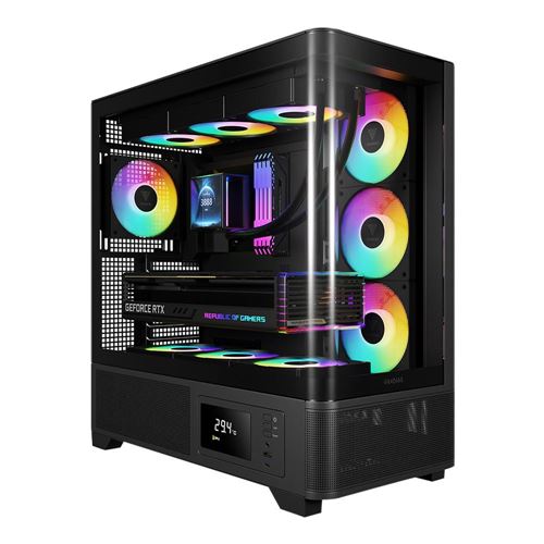 Gamdias Atlas P2 Tempered Glass ATX Mid-Tower Computer Case - Black — vista 1