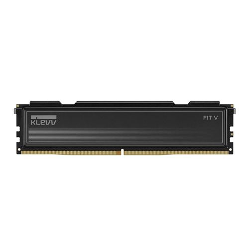 KLEVV FIT V 32GB (2 x 16GB) DDR5-6400 PC5-51200 CL30 Dual Channel Desktop Memory Kit 5AGU880-64B300L - Jet Black — vista fron