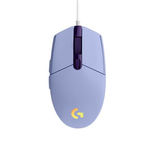 Logitech G G203 LIGHTSYNC Gaming Mouse - Lilac — vista 1