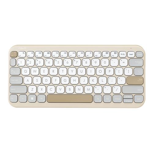 ASUS Marshmallow Keyboard KW100 - Oat Milk — vista 1
