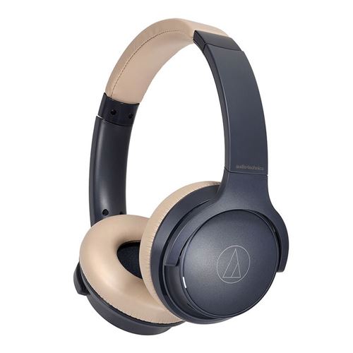 Audio-Technica ATH-S220BT Wireless Bluetooth Headphones - Navy — vista 1