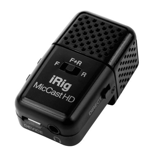 IK Multimedia iRig Mic Cast HD USB/Lightning Condenser Microphone - Black — vista 1