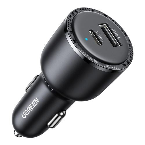 UGreen Dual USB Type-C and Type-A 63W Car Charger — vista 1