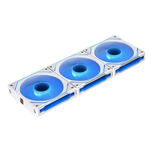 Lian Li UNI FAN SL-INF FLEX 120mm Fluid Dynamic Case Fan - White (3 Pack) — vista 1