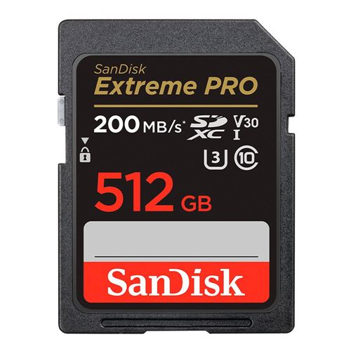 Sandisk 512GB Extreme PRO SDXC Class 10 UHS-3 V30 Flash Memory Card — vista 1